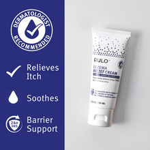Load image into Gallery viewer, RULO Eczema Relief Cream dermatologist recommended – relieves itch, soothes irritation, and supports skin barrier for 24 hours
